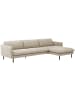 58 aufm Kessel SOFA mit Longchair rechts Katina Flachgewebe beige