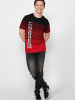 KOROSHI Kurzarm T-Shirt in rot