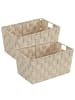 Wenko Aufbewahrungskorb Adria S Beige 2er Set in Beige