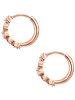 Glanzstücke München Creolen Sterne aus Sterling Silber mit Zirkonia in roségold