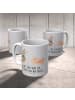 Mr. & Mrs. Panda Kindertasse Hasen Muschel mit Spruch in Grau Pastell