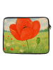 Mr. & Mrs. Panda Laptop Tasche Blume Mohnblume Design ohne Spruch in Weiß