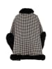fraully Damen Poncho in Wollweiss