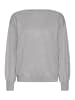 ICHI Strickpullover langarm IHLULS Loose fit in Light grey melange