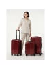 Redolz Essentials 18 4 Rollen Kofferset 3-teilig mit Dehnfalte metallic-red shiny