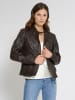 Mustang Lederjacke Blanca in dunkelbraun