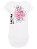 F4NT4STIC Long Cut T-Shirt Sakura Japan Grafik in weiß