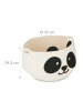 relaxdays Aufbewahrungskorb "Panda" in Weiß/ Schwarz