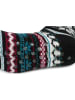 styleBREAKER ABS Kuschelsocken mit Norweger Muster in Schwarz