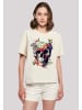 F4NT4STIC Ladies Everyday T-Shirt Totenkopf Blumen in Whitesand