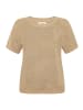 CARTOON Strickpullover mit Rundhalsausschnitt in Beige/Gold