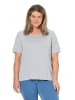Ulla Popken Shirt in hellgrau mélange