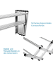 COSTWAY Wäscheständer Wandmontage 86cm in Silber