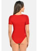 Teyli Bodysuit für Frauen mit kurzen Ärmeln Shirty in rot