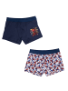 United Labels 2er Pack Marvel Spiderman Boxershorts in blau/grau