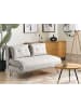 Beliani 2-Sitzer Sofa VESTFOLD in Grau/Schwarz - (W) 130 x (H) 45 x (L) 78 cm