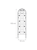 relaxdays 2 x Rankgitter in Schwarz - (B)50 x (H)180 cm