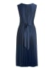 BETTY & CO Midikleid mit Plissee in Dunkelblau