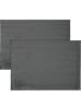 REDBEST Jacquard, Baumwollmischung Tischset 2er-Pack Snowflake in anthrazit