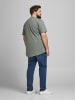 Jack & Jones Basic Plus SizeT-Shirt Kurzarm Übergrößen Shirt JJENOA in Grau