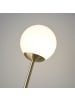 Licht-Erlebnisse Stehlampe (B)25 x (L)52 x (H)160.8 cm in Messing satiniert Weiß