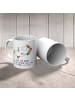 Mr. & Mrs. Panda Kindertasse Einhorn Blümchentail mit Spruch in Weiß