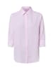 Marie Lund Leinenbluse Rihab in rosa weiß - 0046