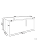 Beliani Esstisch FELETTO in Weiß - (W) 90 x (H) 76 x (L) 180 cm