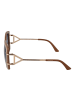Guess Braun Metall & Kunststoff Sonnenbrille