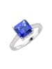 Giorgio Martello Milano Ring Mit Zirkonia Oder Kristallstein in Blau