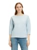 Betty Barclay Sweatshirt mit Struktur in Weiß/Blau