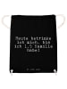 Mr. & Mrs. Panda Gym Bag Heute betrinke ich mich,... mit Spruch in Schwarz