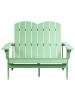 Beliani Gartenbank ADIRONDACK in Grün - (W) 125 x (H) 91 x (L) 73 cm