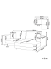 Beliani Ecksofa LOFOTEN in Grau/Schwarz - (W) 250 x (H) 86 x (L) 190 cm