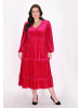faina Women Plus Size Dress in rose red