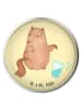 Mr. & Mrs. Panda Abflussstopfen Katze Wasserglas ohne Spruch in Gelb Pastell
