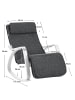 SONGMICS Schaukelsessel Teou in Dunkelgrau - (B)67 x (H)84 x (T)121.5 cm