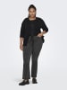 ONLY Carmakoma Flared fit jeans in Dark Grey Denim