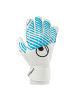 uhlsport  Torwarthandschuhe FM Cybertec Soft Pro Kids in weiß/cyberblau/schwarz