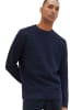 Tom Tailor Pullover STRUCTURED CREWNECK KNIT in Blau