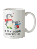 Mr. & Mrs. Panda Plastikbecher Smörle Winterzeit mit Spruch in Weiß