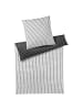 Elegante Bettwäsche Lined in schwarz weiß
