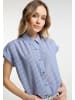 DreiMaster Vintage Bluse in Wollweiss Hellblau