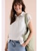 Cecil Solid Collar Bluse in Vanilla White