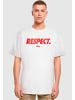 Mister Tee Mister Tee Herren Football's coming Home Respect Oversize Tee in white