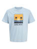JACK & JONES Junior Kurzarm T-Shirt locker geschnitten JJPERRY MNI in celestial blue
