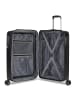 Roncato Airglam 4 Rollen Trolley M 68 cm mit Dehnfalte in nero