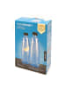 SodaStream Wassersprudler Flasche 2 Glas-Flaschen 1L Twinpack in schwarz