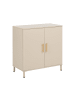 Beliani Sideboard OMBURA in Beige - (W) 80 x (H) 80 x (L) 40 cm