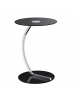 relaxdays Beistelltisch Glas in Schwarz